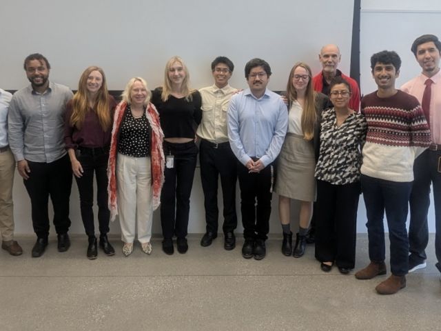 Andrew and Ella co-organize the 2025 T32 Symposium, with many talks including Dr. Weaver, Dr. Schwartz, Dr. Stowers, and Dr. Dewey!